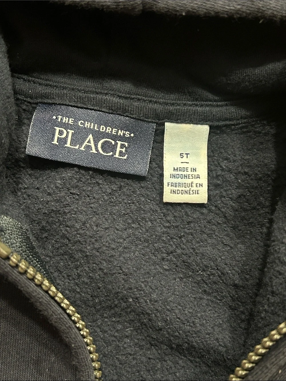 The Children's Place Navy Zip Front Hoodie Back to School Daily Wear 5T